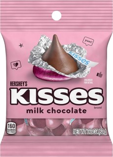 Hersheys-Kisses-Milk-Chocolate-Pink-Bag-62g on sale