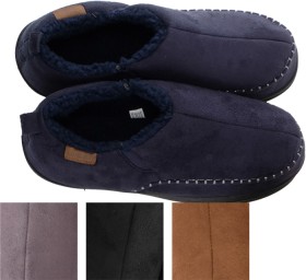 Mens-Slippers-Premium-Loafer-Fleece-Lined on sale