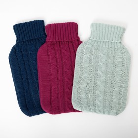 Hush-Cable-Knit-Hot-Water-Bottle-Cover-2L on sale