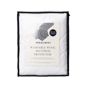 Woolrest-Silver-Washable-Wool-Mattress-Protector on sale