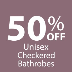 50-off-Unisex-Checkered-Bathrobes on sale