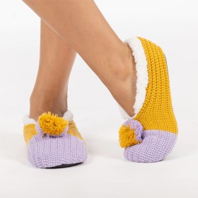bbb-Sleep-2-Tone-Knitted-Cozy-Slippers on sale