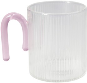 Sage-Cooper-Archer-Rib-Glass-Clear-Pink on sale
