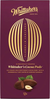 Whittakers-Chocolate-Hazelnut-Pods-125g on sale