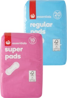 Essentials-Pads-18-20-Pack on sale