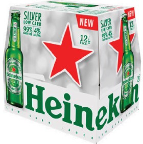 Heineken-Silver-Low-Carb-12-x-330ml-Bottles on sale