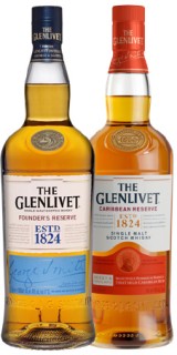 The-Glenlivet-Founders-Reserve-or-The-Glenlivet-Caribbean-Reserve-700ml on sale