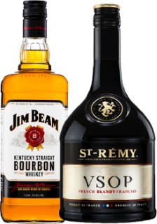 Jim-Beam-Bourbon-or-St-Rmy-VSOP-Brandy-700ml on sale