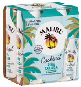 Malibu-Pina-Colada-Passion-Fruit-or-Strawberry-Daquiri-4-x-250ml-Cans on sale