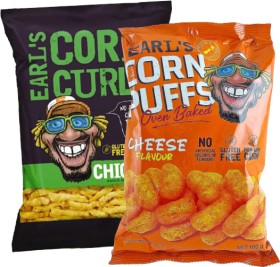 Earls-Corn-Curls-or-Puffs-100140g on sale