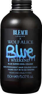 Bleach-London-Super-Hair-Colour-Blue-Weekend-150ml on sale