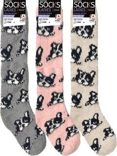 Microfiber-Ladies-Puppy-Knee-Socks-1pk on sale