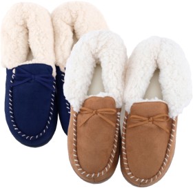 Womens-Premium-Moccasin-Slippers on sale