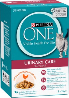Purina-One-Adult-Urinary-Care-Cat-Food-70g-6pk on sale