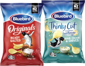Bluebird-Original-or-Thinly-Cut-Potato-Chips-140-150g on sale