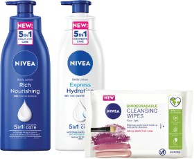 Nivea-Body-Lotion-400ml-or-Facial-Wipes-25s on sale