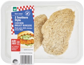 Woolworths-Crumbed-Chicken-Breast-Burgers-2-Pack on sale