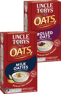 Uncle-Tobys-Milk-500g-or-Rolled-575g-Oats on sale
