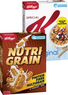 Kelloggs-Nutri-Grain-470g-Coco-Pops-Chex-or-Special-K-500g-Crunchy-Nut-Clusters-450g-or-Sultana-Bran-Oat-Clusters-480g on sale