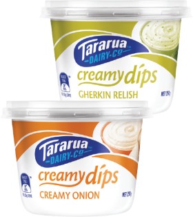 Tararua-Creamy-Dips-250g on sale