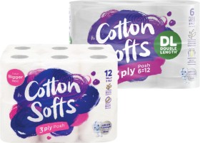 Cotton-Softs-Toilet-Tissue-12-Pack-or-Double-Length-6-Pack on sale