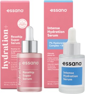 NEW-Essano-Hydration-Rosehip-Super-Serum-or-Intense-Hydration-Serum-30ml on sale