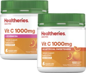 Healtheries-1000mg-Vit-C-Echinacea-80s-or-Vitamin-C-1000mg-100s on sale