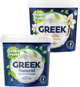 Freshn-Fruity-Greek-Yoghurt-Tub-1kg on sale