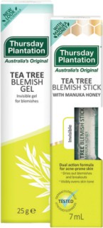 Thursday-Plantation-Tea-Tree-Blemish-Gel-25g-or-Tea-Tree-Blemish-Stick-7ml on sale
