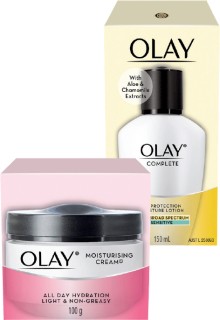 Olay-Classic-or-Complete-Moisturiser-100g150ml on sale