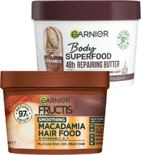 Garnier-Body-Food-380ml-or-Hair-Food-390ml on sale