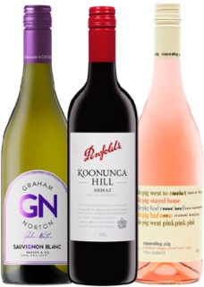 Graham-Norton-Wine-Range-Penfolds-Koonunga-Hill-Range-or-Squealing-Pig-Range-750ml on sale