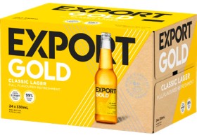 Export-Gold-DB-Draught-or-Tui-24-x-330ml-Bottles on sale