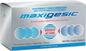 Maxigesic-Double-Action-Pain-Relief-100-Tablets on sale
